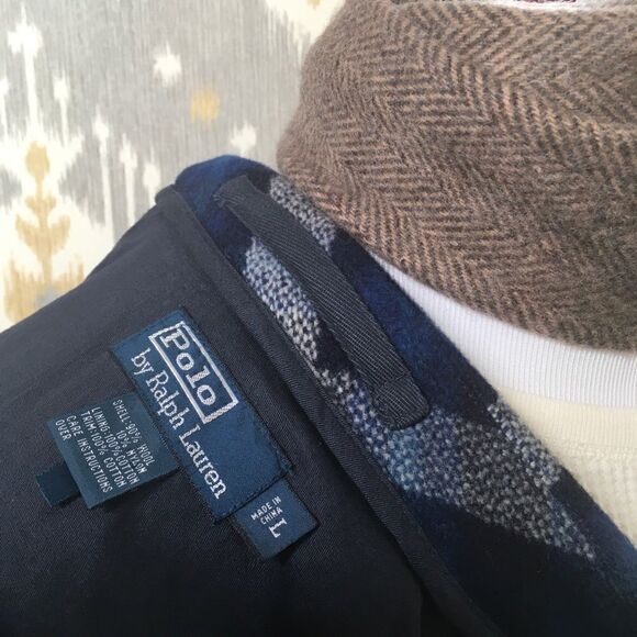 Polo Ralph Lauren "Rugged Icons Collection" Blue Ketchum Wool Plaid Ranch Coat - Picture 14 of 16